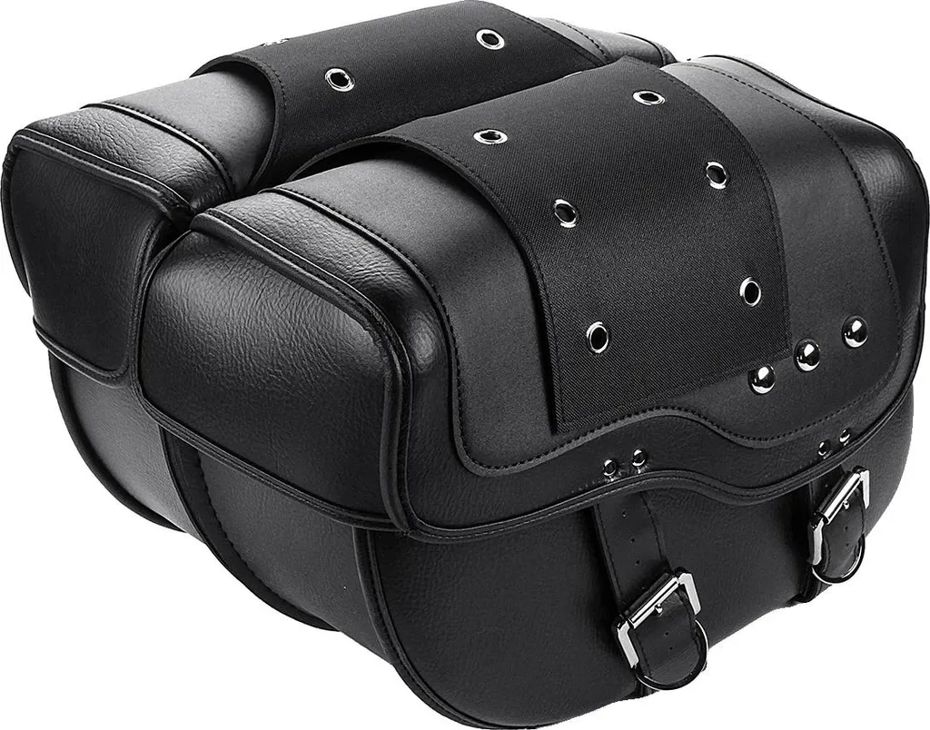 Sacoche Moto Universelle 40cm Cuir PU - Montage Bilatéral et Grande Capacité