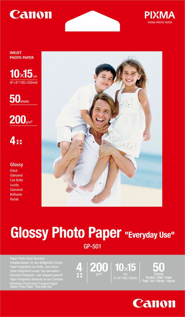 Canon GP-501 10x15, glossy 200 g, 50 Blatt Produktbild 