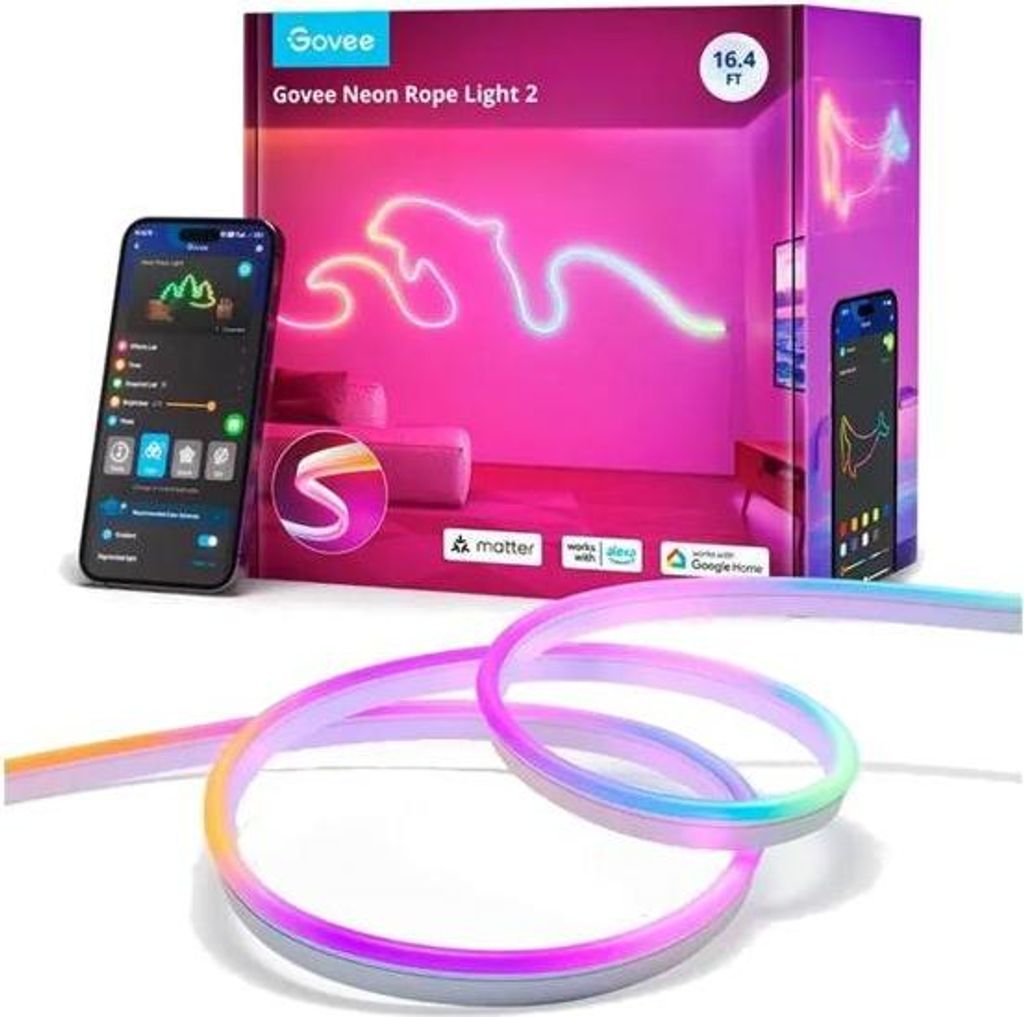 Govee Neon Rope Light 2 LED-valonauha, 5 metriä Produktbild 