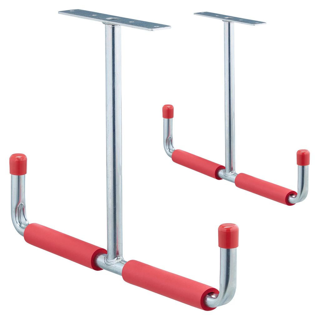 Gancio da soffitto Relaxdays per garage, profilo a T, fino Immagine del prodotto 