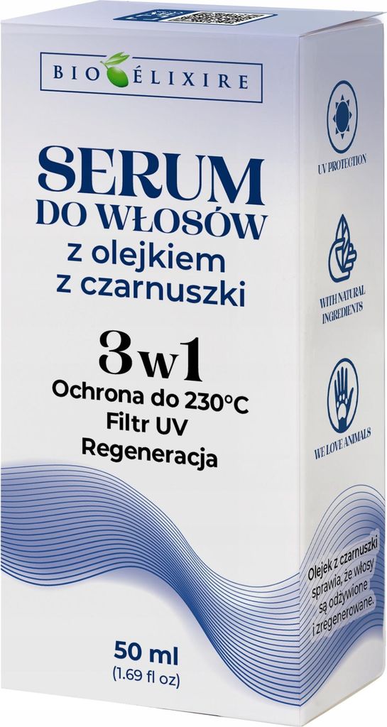Bioelixire vlasové sérum s olejem z černého kmínu 3v1, 50 Obrázek produktu 