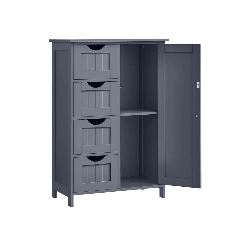 Meuble de rangement peu encombrant en MDF avec 4 tiroirs gain de place
