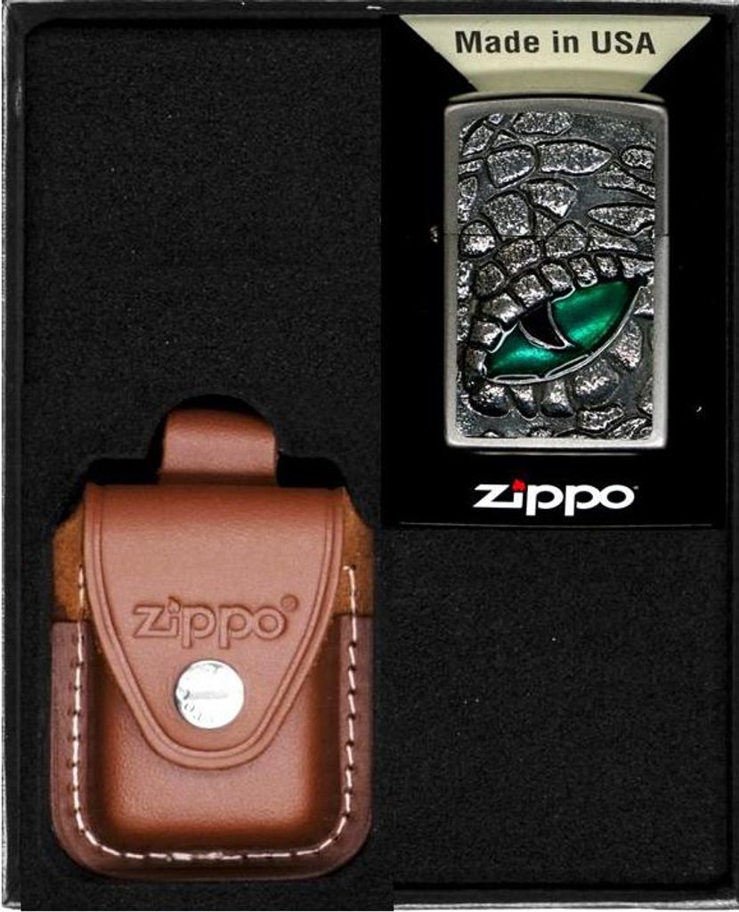 ZIPPO KROKO EYE Feuerzeug Geschenkset Nr. 4
