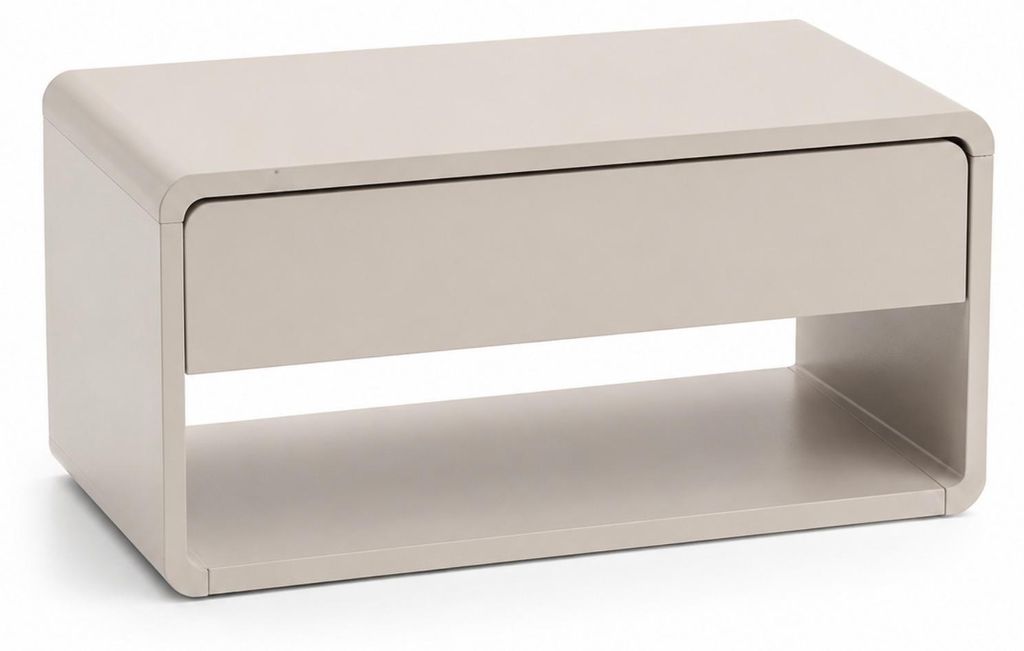 Wand-Nachttisch mit Schublade und Regal, 46 x 25 x 21 cm Produktbild 