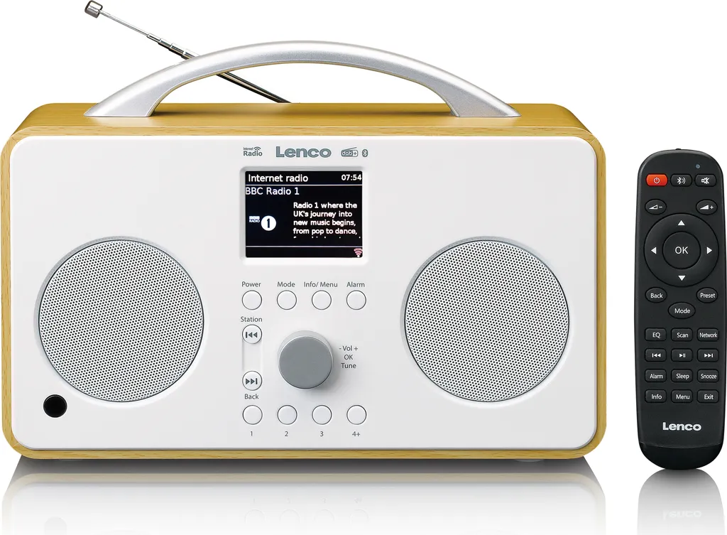 Radio Internet WiFi et Tuner Digital DAB+ Lenco PIR-645WH Bluetooth