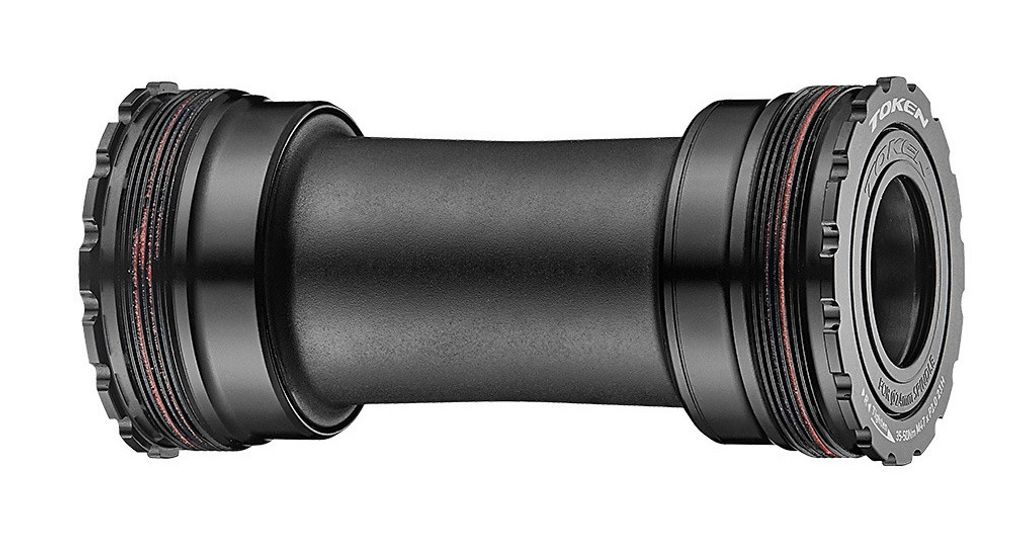 A product shot of a bicycle bottom bracket.