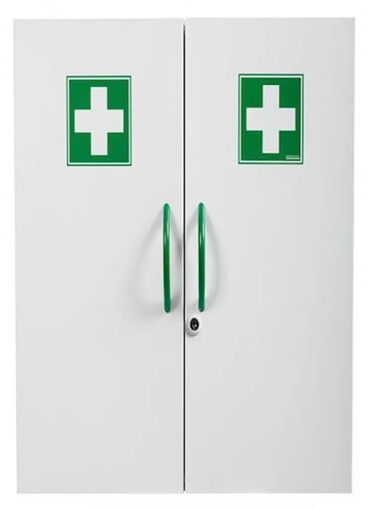 Armoire à pharmacie en acier avec fermeture magnétique et verrouillage