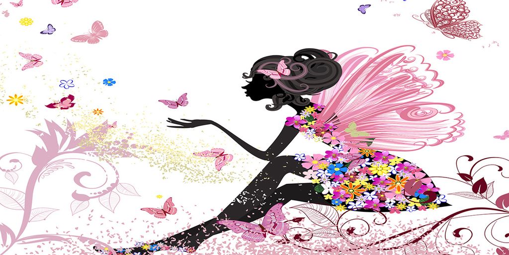 Tulup Küchenrückwand Spritzschutz aus Glas -100x50 -Spritzschutz auf gehärtetes GlasDeko Kinderzimmer Fee