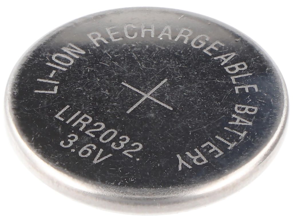 LIR2032 Li-Ion Akku 3,6V Akku LIR 2032, 3,2 x 20 mm, 3.6V Produktbild 