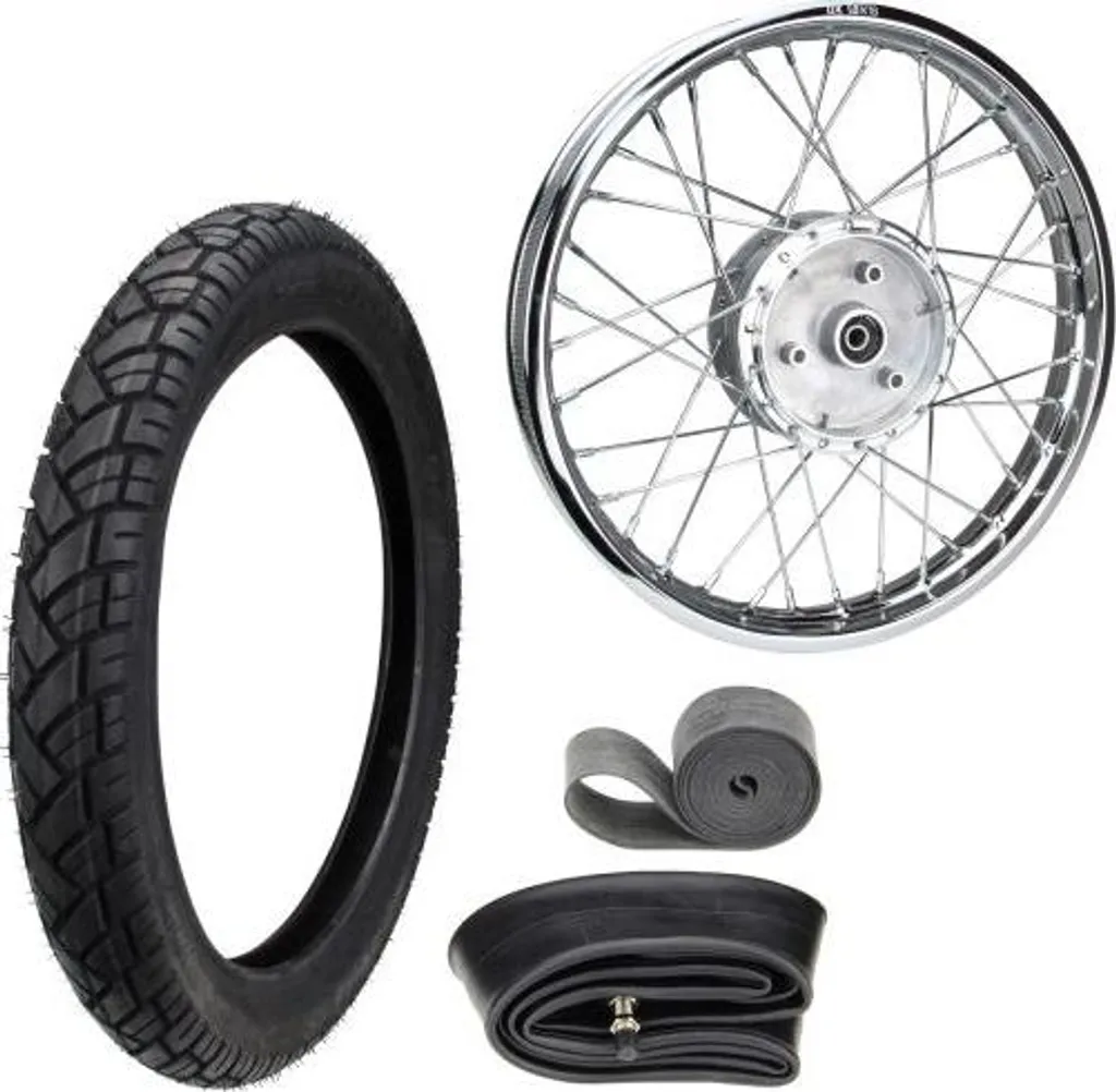 Roue en acier chromé 1,6x16 avec pneu VeeRubber VRM094 complet