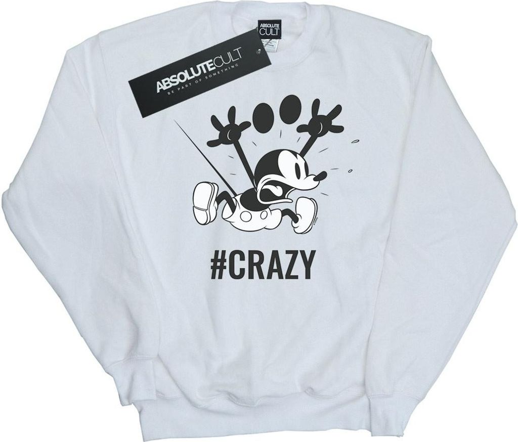 Disney - "#Crazy" Sweatshirt für Damen BI27055 (XXL) (Weiß)