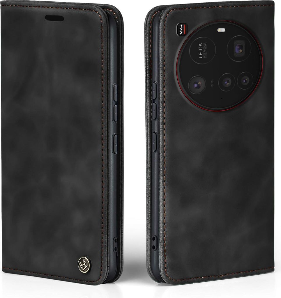 Handy Hülle für Xiaomi 15 Ultra Klapphülle Bookcase Flip Cover Handy Tasche Etui Farbe: Schwarz