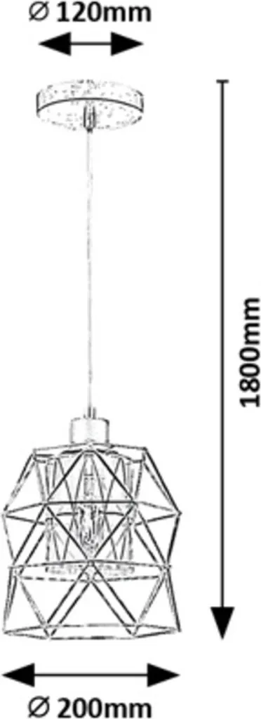 Suspension Noire Mate E27 Emrys 72111 : Solution Éclairage Intérieur Chic - 5
