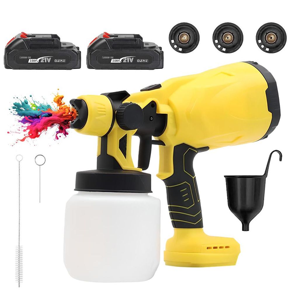 Akumulátorová stříkací pistole HDeye 800W 21V 3 trysky + 3 Obrázek produktu 