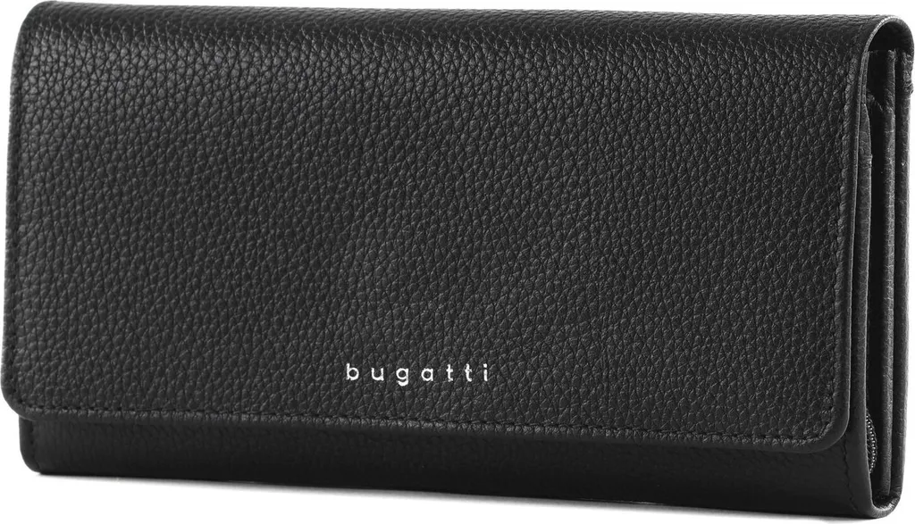 Portafoglio Bugatti Linda Black Nero: Pelle Luxury per la Donna Moderna