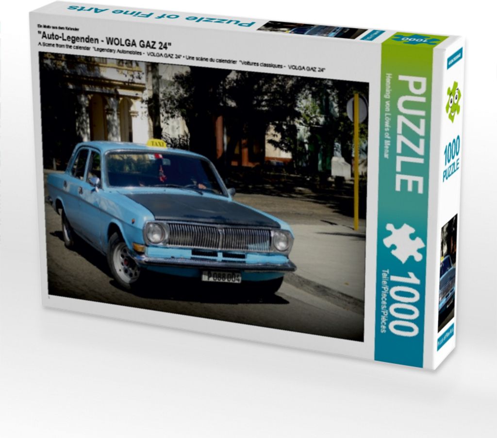 Calvendo Ein Motiv aus dem Kalender "Auto-Legenden - WOLGA GAZ 24" 1000 Teile Puzzle quer 640x480mm, von Löwis of Menar Henning; 7382238