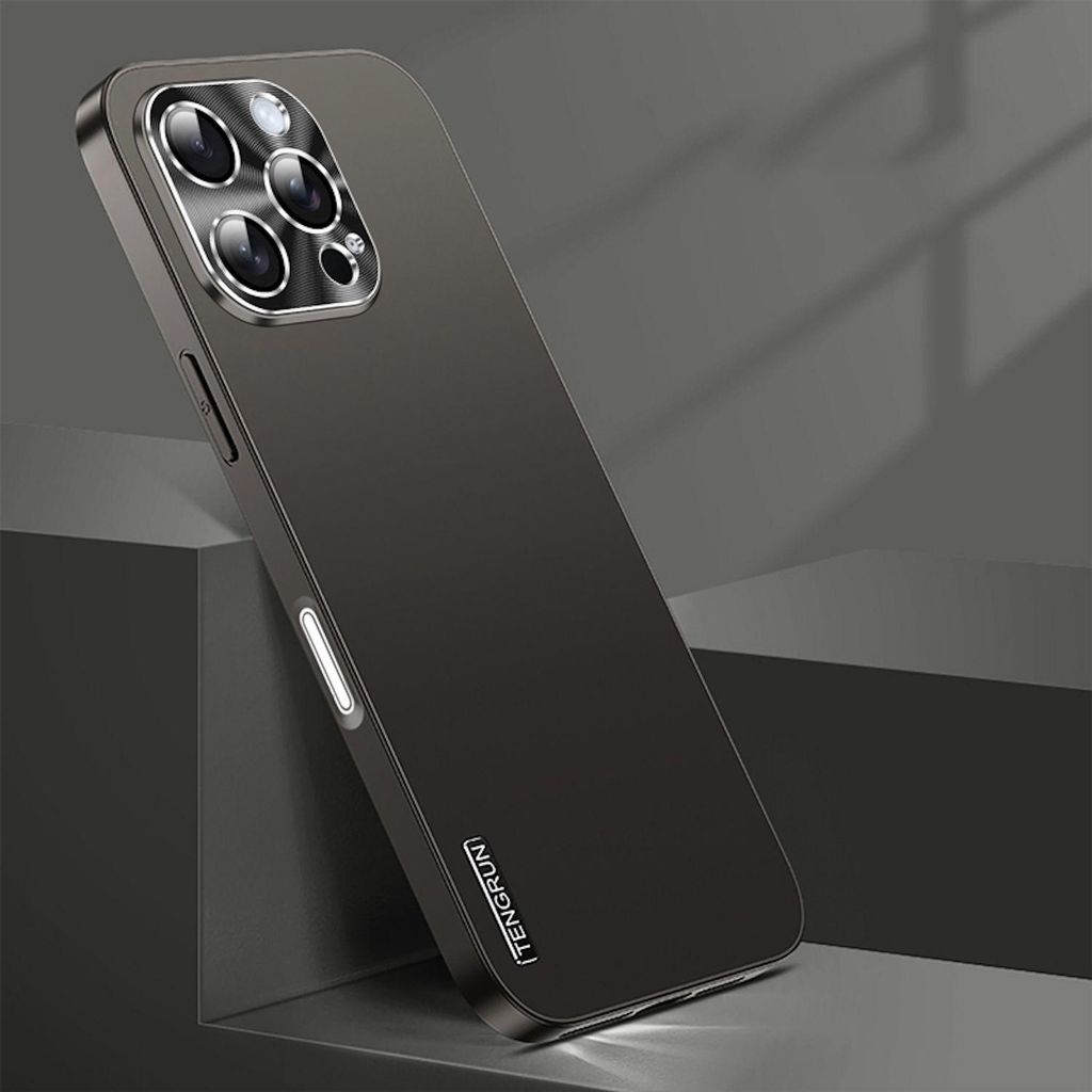Für Apple iPhone 16 Pro Feinmattes Metall Design Optik Produktbild 