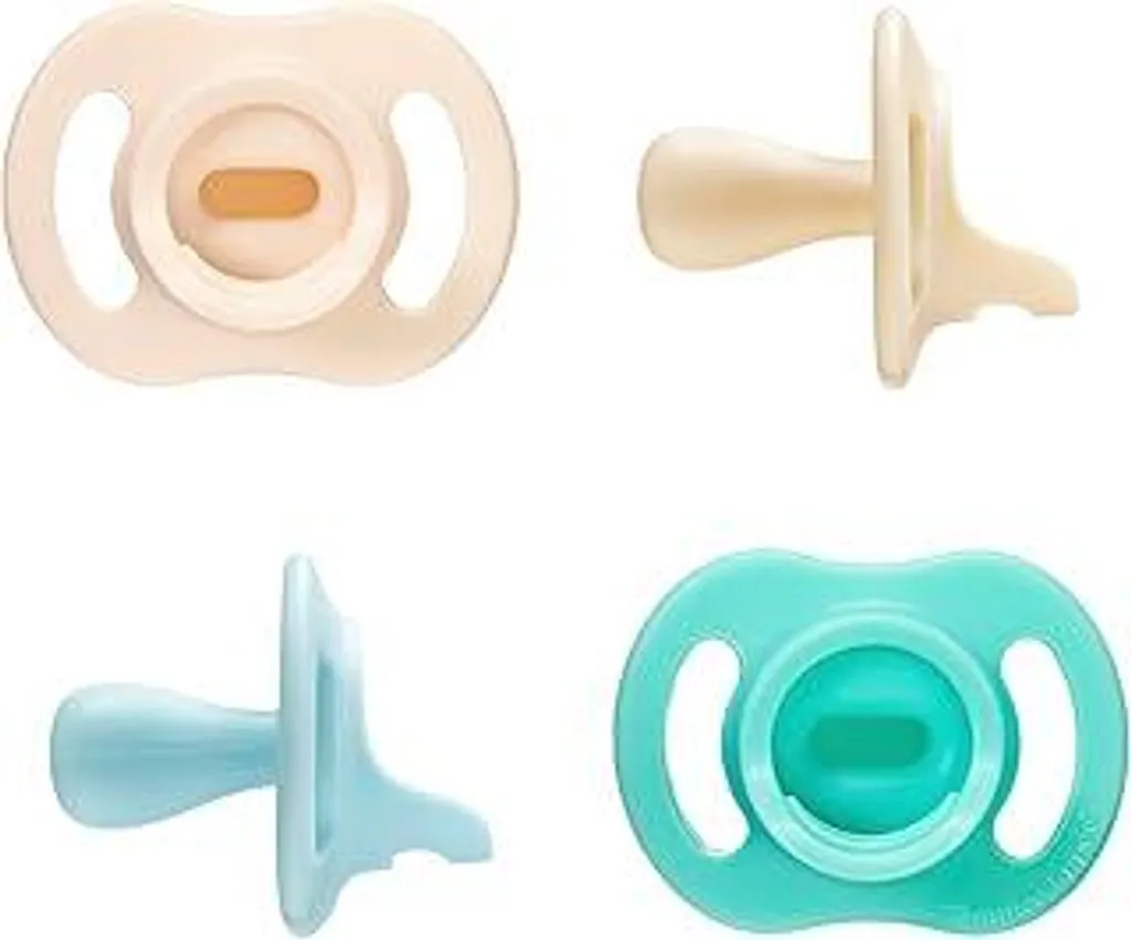 Set 4 Ciucci Tommee Tippee StayPut Ultraleggeri 0-6 Mesi Silicone