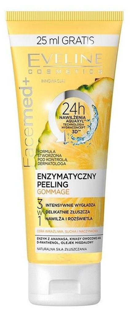 Eveline Cosmetics Facemed+ – feuchtigkeitsspendendes, beruhigendes Gesichtspeeling – 10er Pack