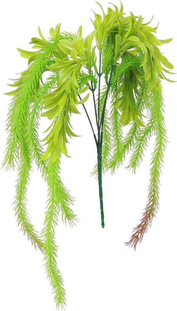 Künstliches Plastikgras Luftpflanzen Fake Gras Faux Pflanzen DIY Home WanddekorationRot