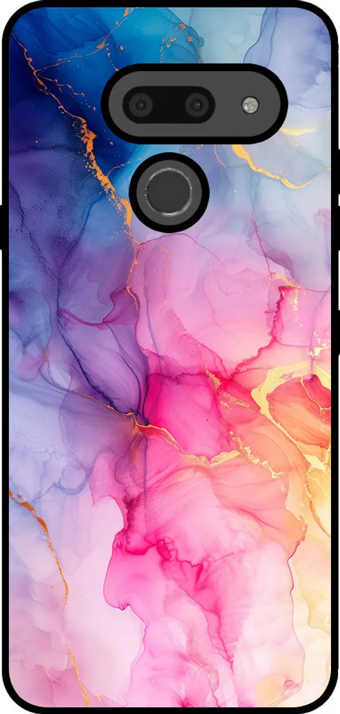 Custodia LG G8 ThinQ Marmo Arcobaleno Smartphonica - Cover Fashion TPU