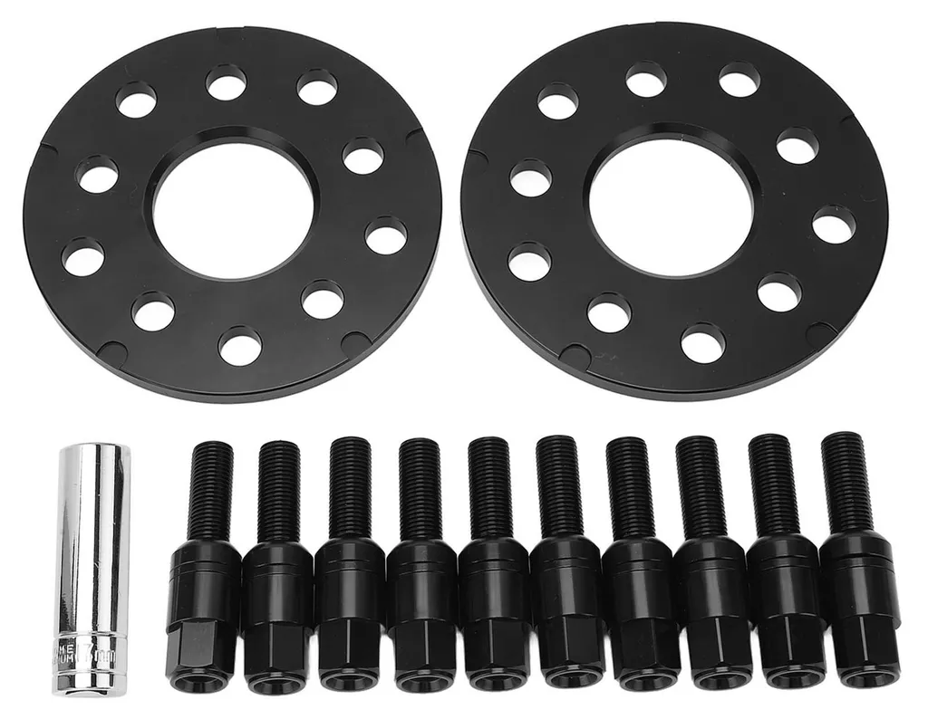 2 Entretoises de moyeu de roue 8mm en alu avec vis pour Audi A3 A4 A5