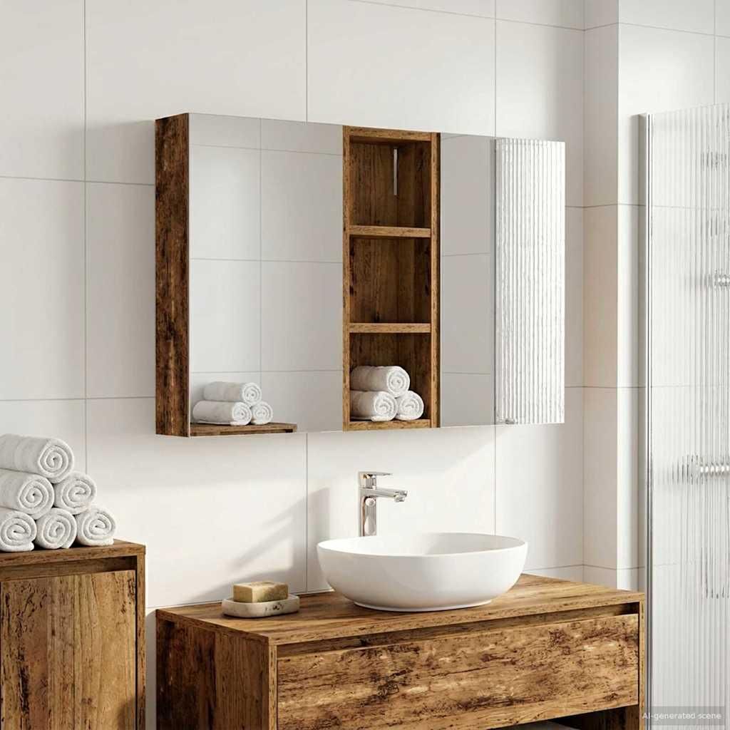 Maison Exclusive - Badezimmerschrank-Set 3 pcs 80 x 10,5 x 50 cm Holzwerkstoff