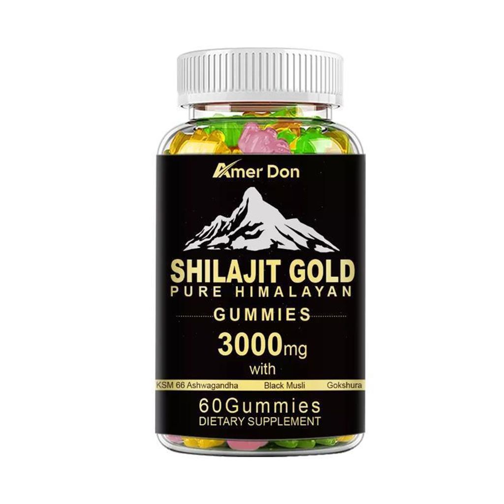 Shilajit Gold Gummies 3000mg (60 orsetti gommosi) Immagine del prodotto 