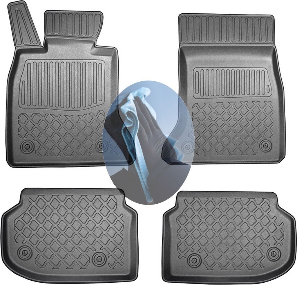 Z518399 TPE-Gummifußmatten kompatibel mit BMW 5er Diesel F11 Vor-Facelift Touring Kombi 5-türer 2010-2013 nicht für xdrive geeignet, Sitzschiene...
