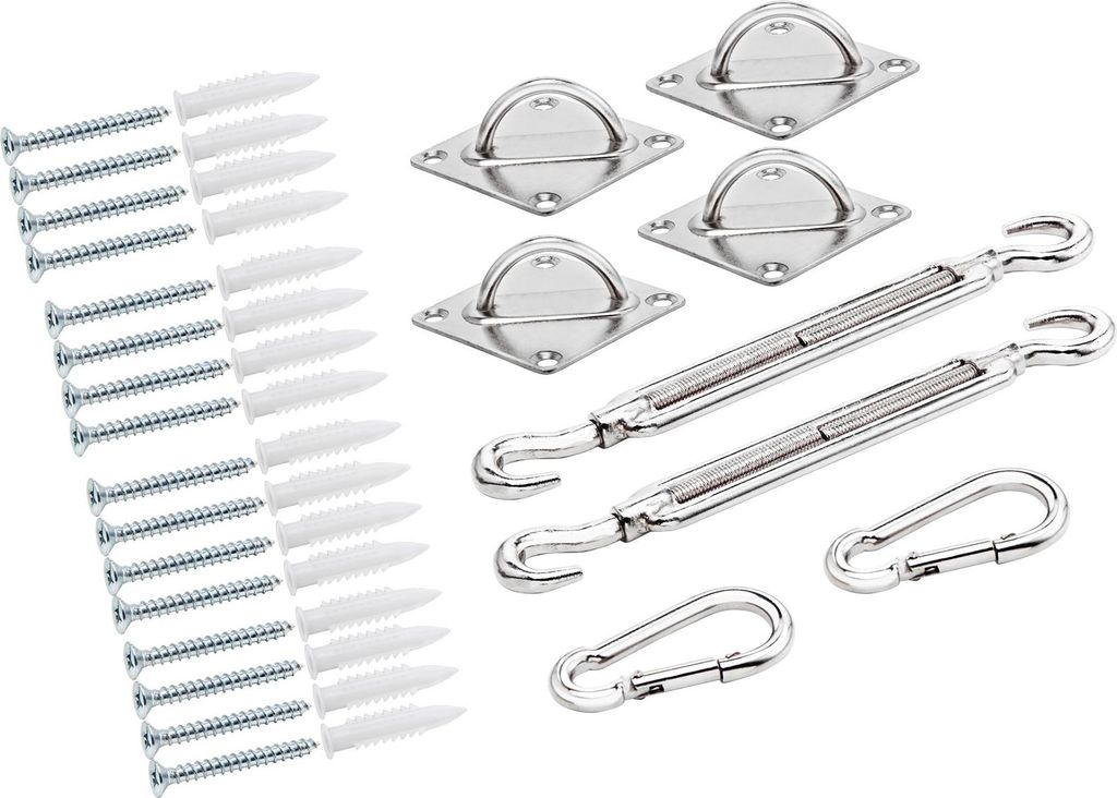Detex Kit de fixation voile d'ombrage carré triangle Image du produit 