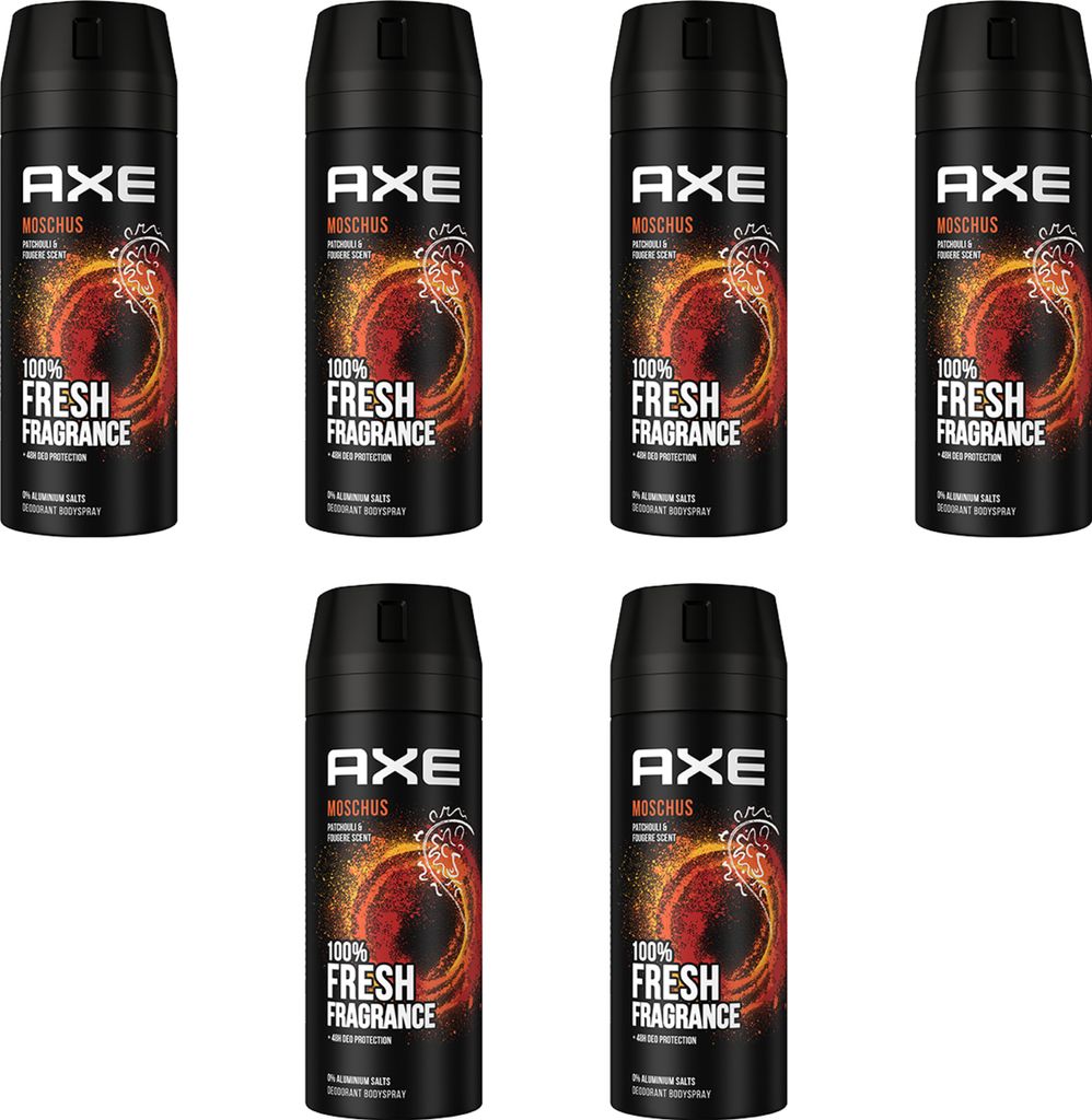 AXE Bodyspray Moschus Deo 6x 150ml Deospray Deodorant Produktbild