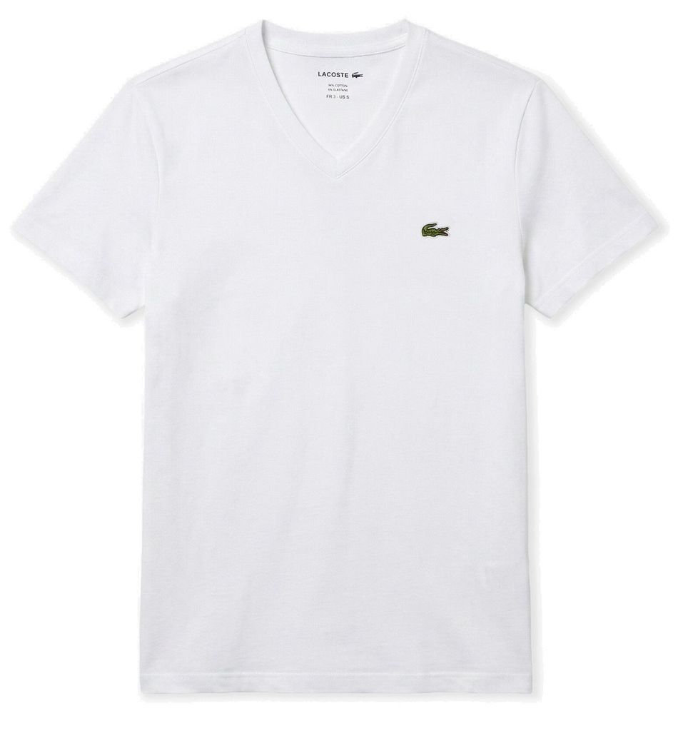 Lacoste Herren T-Shirt TH5077 V-Ausschnitt 100% Baumwolle Produktbild 