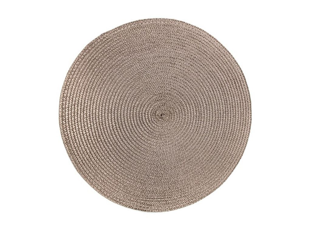 Tischplacemat, Tischunterlage, Essunterlage, rund 38cm Dunkelgrau