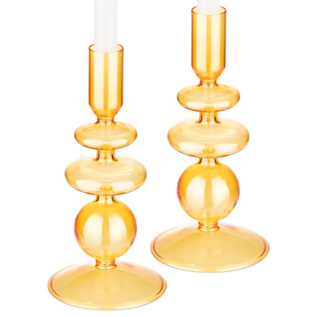 Navaris 2x Glas-Kerzenhalter für Stabkerzen - Kerzenständer Produktbild 5