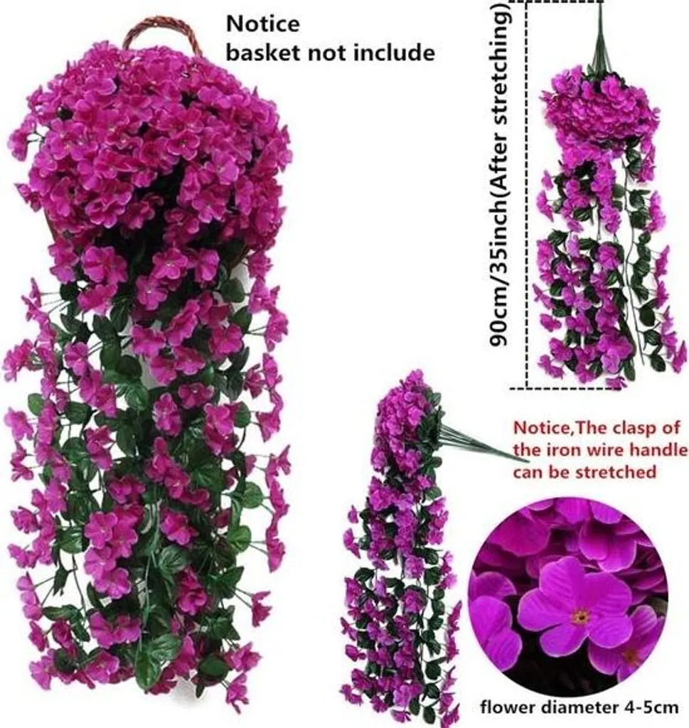 Glycine Artificielle Durable - Solution Déco Sans Entretien Pack de 2 - 3