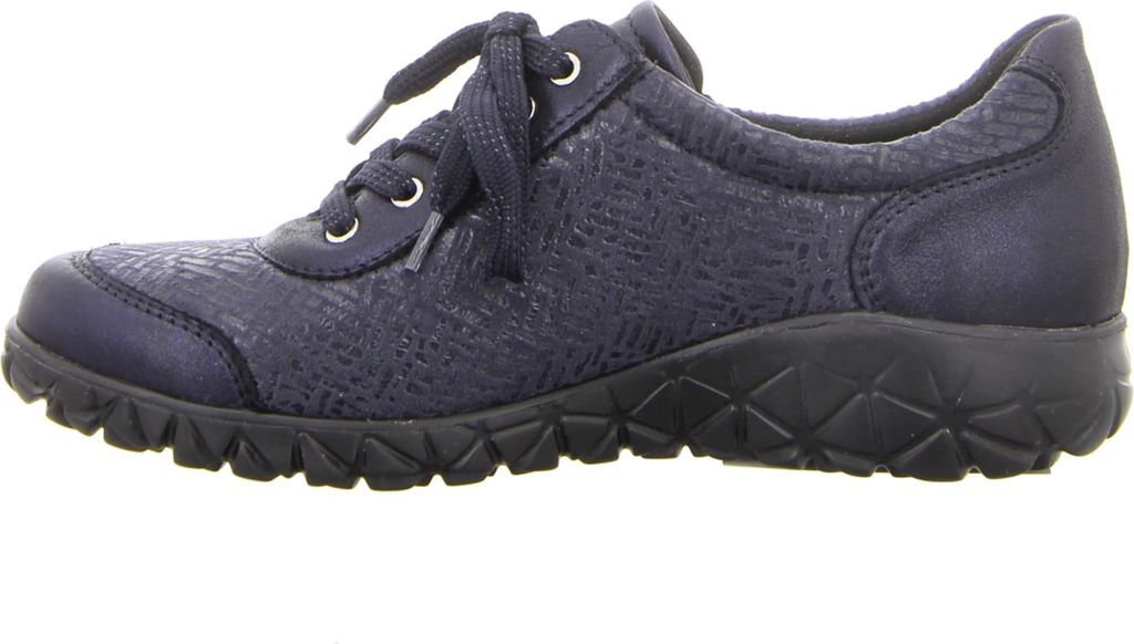 Waldläufer Schnürhalbschuhe in blau, Gr. 8.5