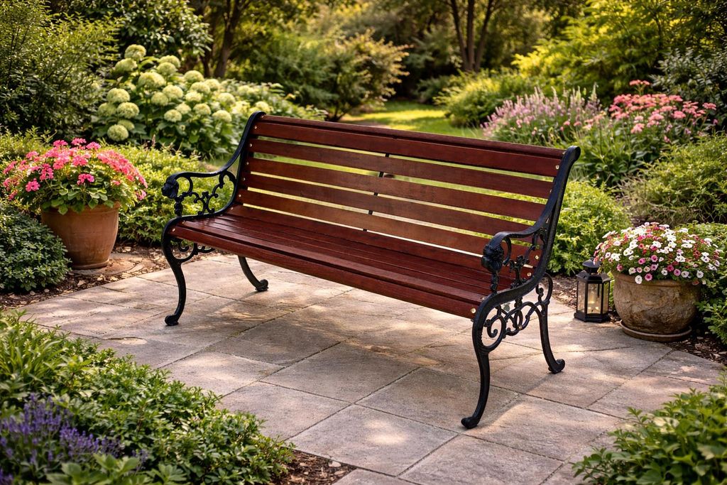 DEGAMO Gartenbank STRASSBURG 2-sitzer Gusseisen schwarz