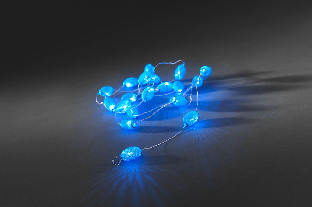 Konstsmide 3155-403 Motiv-Lichterkette Innen batteriebetrieben Anzahl Leuchtmittel 20 LED Blau