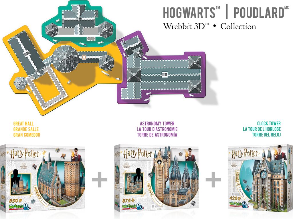 Harry Potter Hogwarts Astronomieturm 3D-Puzzle 875 Teile Produktbild 10