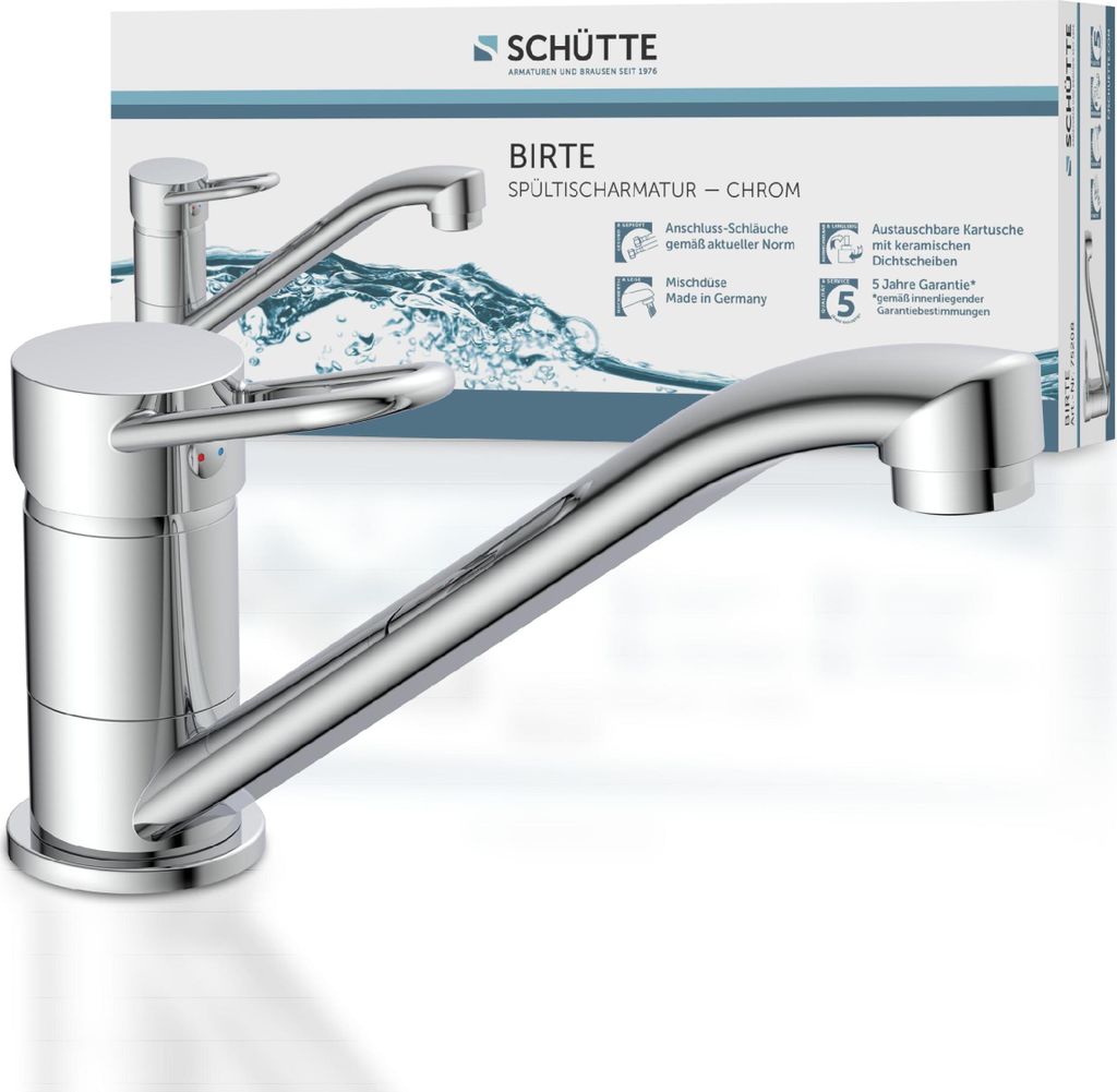 Mitigeur de cuisine SCHÜTTE Birte, mitigeur pivotant à Image du produit 