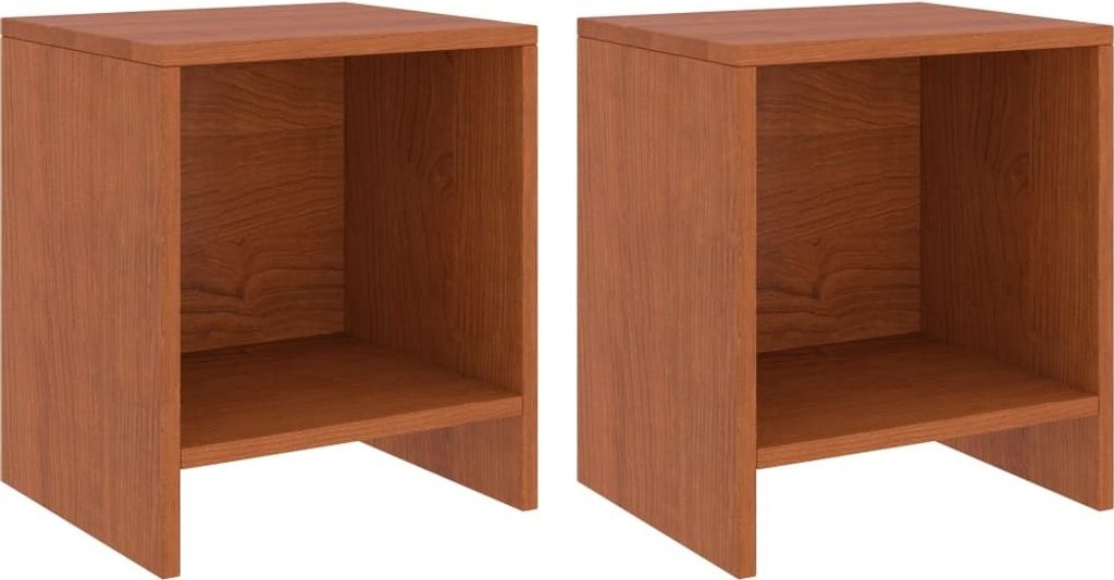 Nachttische 2 Stk. Honigbraun 35x30x40 cm Kiefer Massivholz