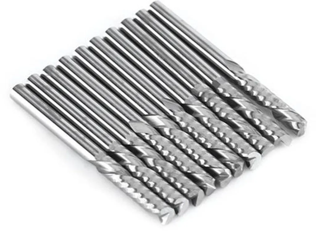 Mèche CNC pour découpe de panneaux PVC et bois - Tige 3.175mm x 22mm