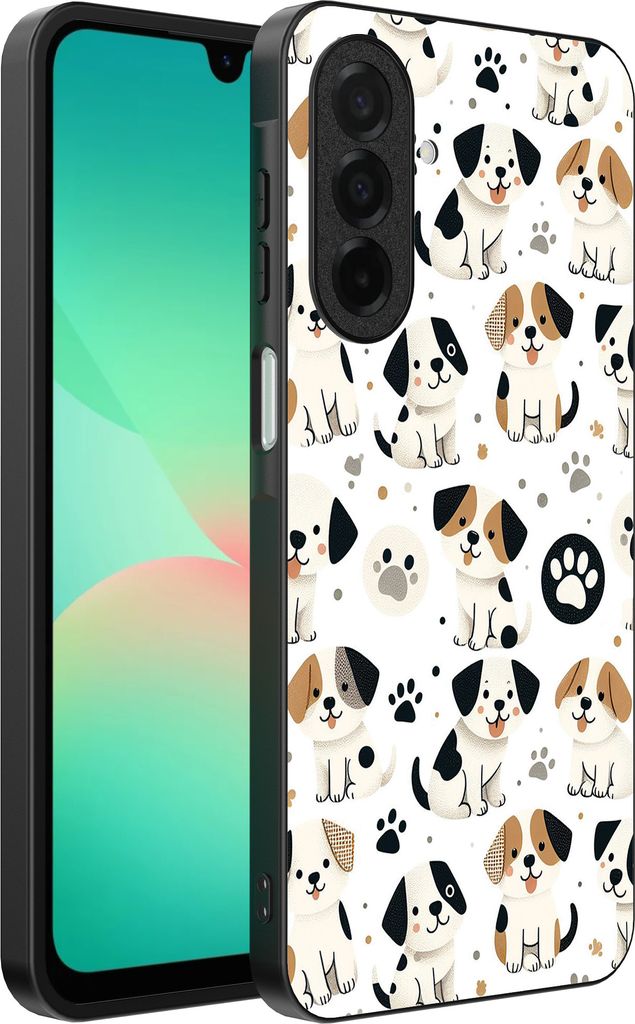 Smartphonica Handyhülle Passend für Samsung Galaxy A26 mit Hundedruck - TPU Rückseite Fall Hund Design