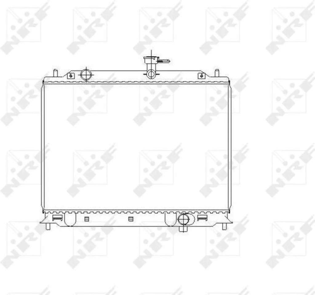 Radiateur moteur NRF 53492 pour Rio II (JB) remplace OE 253101G300