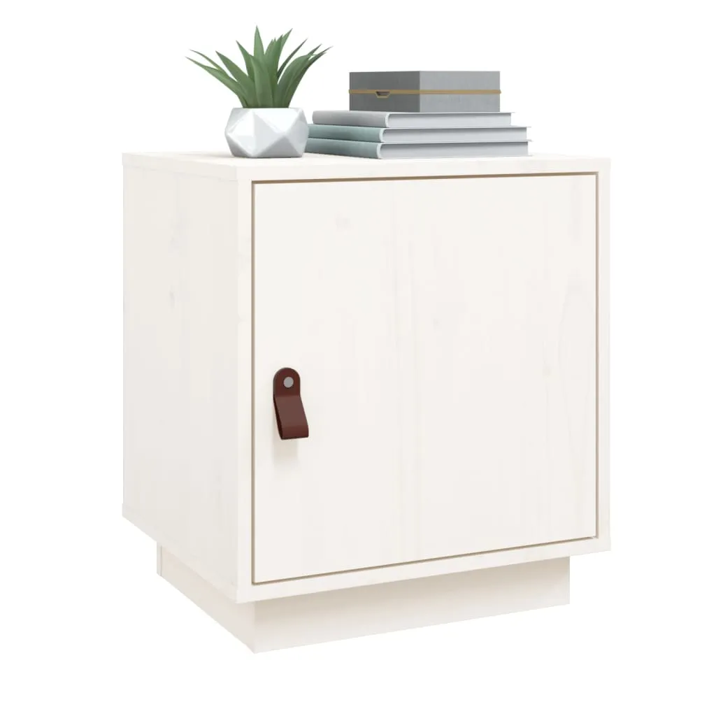 Table de nuit blanche compacte pour petite chambre - Rangement de lit - 15