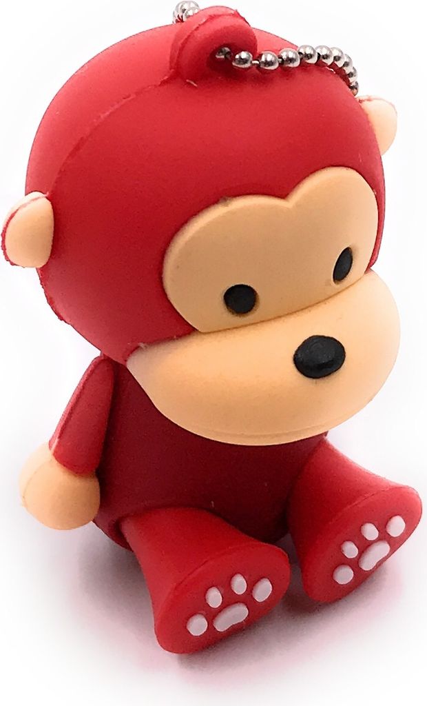 Onlineworld2013 Affe sitzend rotes Shirt Tier Funny USB Stick 128 GB USB 3.0
