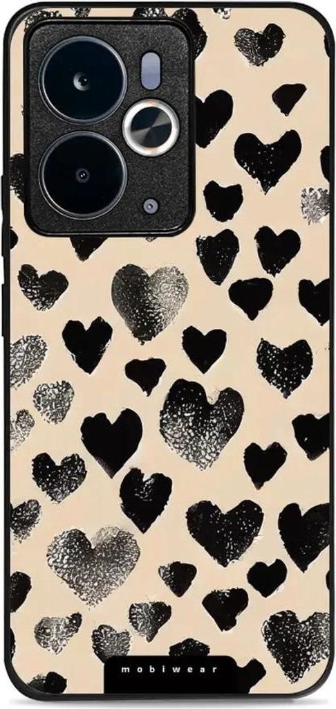 Handyhülle für Realme 14T 5G, Mobiwear Glossy Case, Beige Liebe