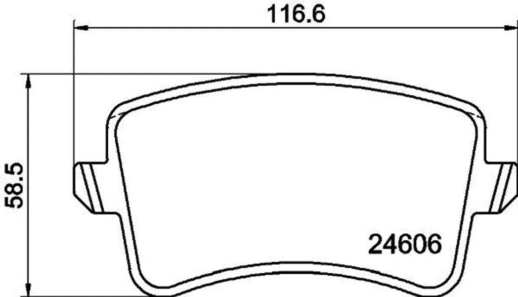 Plaquettes de frein HELLA 8DB 355 025-381 pour Audi A4 A5 Q5 8K0698451
