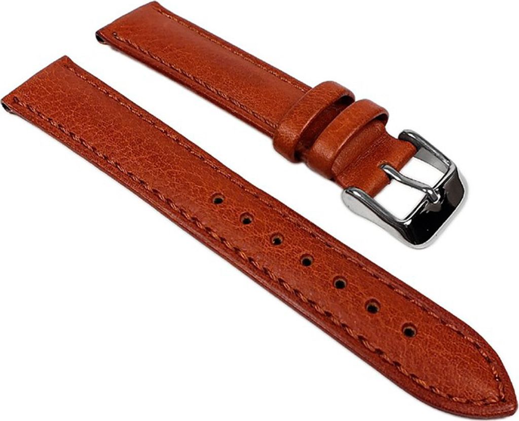 Soft-Kalb Ersatzband Uhrenarmband weiches Kalbsleder Braun / Honig , Stegbreite:20mm