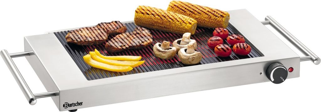 Bartscher Ceran-Grillplatte GP1200, gerillt, LxBxH: 3,65x6,4x0,63 cm; 104902